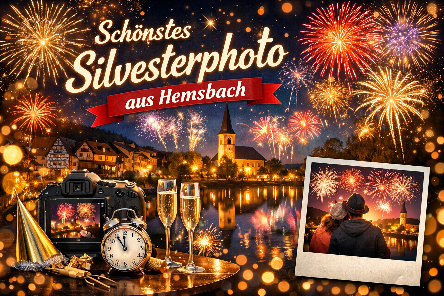 Schönstes Silvesterbild aus Hemsbach Messenger